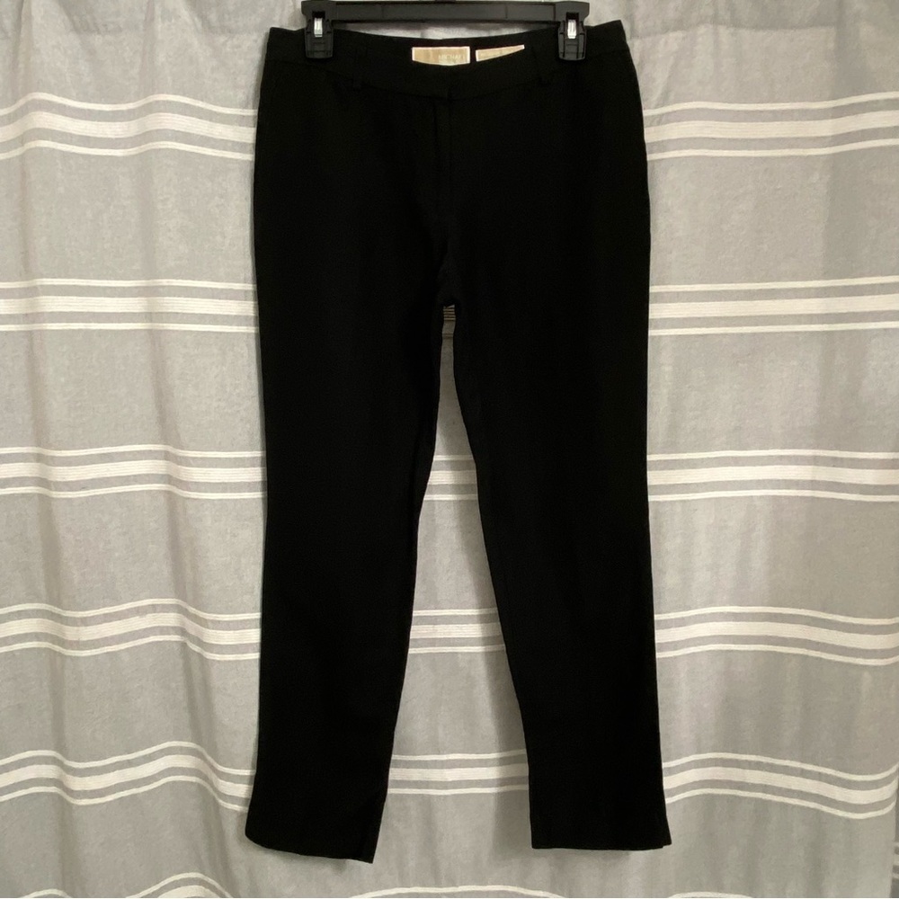 MICHAEL MICHAEL KORS / Wellesley Ankle Fit Linen Blend Straight Leg Pants Size 6
